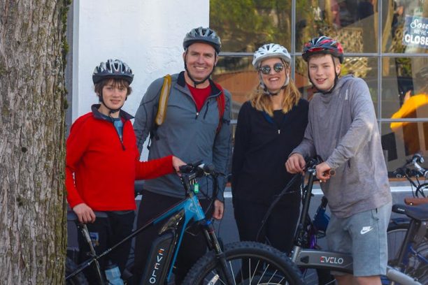Family enjoying outdoor time together